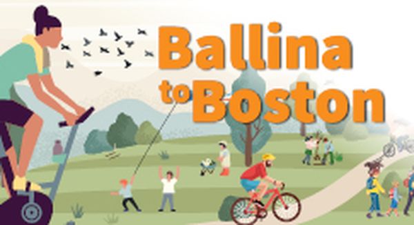 Technopath Clinical Diagnostics poster for fundraising event 2023 'Ballina to Boston'